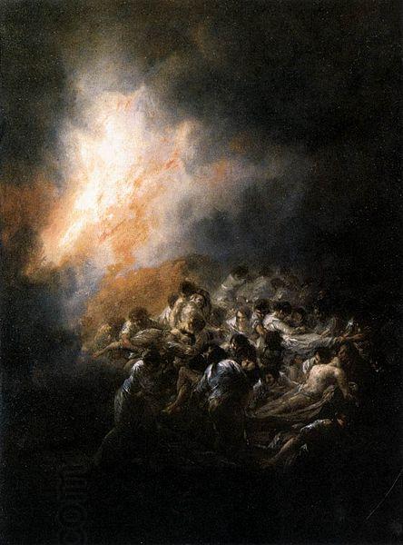 Francisco de Goya Fire at Night oil painting picture